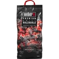 Premium Holzkohle 17829 - 5kg - Brennstoff aus hochwertigem Buche, Hainbuche und Eiche, ideal für grillen und lange Brenndauer.