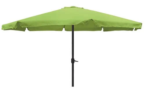 XXL Sonnenschirm Kurbelschirm Ø 4m in Lime-Grün - Sonnenschirm Ø 4m mit Kurbel in Lime-Grün, ideal für Garten und Terrasse. Genießen Sie Schatten mit kinderleichter Bedienung durch den Kurbelmechanismus und einem stabilen Aluminiumgestell.
