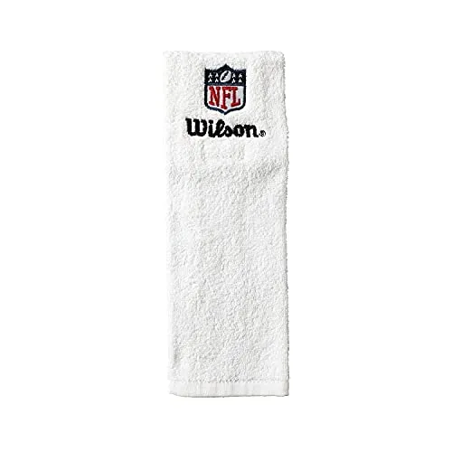 Wilson Football-Handtuch NFL FIELD TOWEL, Baumwolle, Mit Klettband, Weiß
