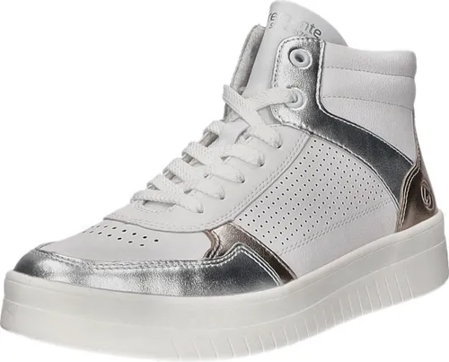 Plateausneaker REMONTE für Damen, Gr. 39, sportlich und stylish - Sneaker von Remonte, aus Leder und Lederimitat mit 4 cm Plateauhöhe. Perfekt für Freizeitlooks, bietet hohen Tragekomfort dank Softfußbett und herausnehmbarer Innensohle.
