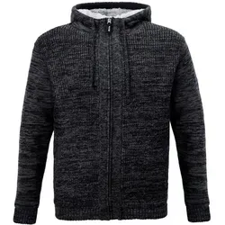 JOB Strickjacke Zimmerer-Hoodie mit Fellfutter von Job