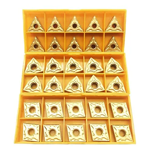 Stück CNMG 431 + WNMG 431 + TNMG 331 CNC-Drehwerkzeug, Drehbar, Massives Hartmetall Einsatzschneider. 30