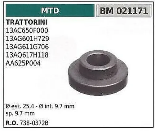 Buchse MTD Rasentraktor Rasenmäher 13AC650F000 021171