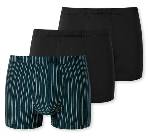 Schiesser Unterwäsche Boxershorts 95/5 Organic Cotton mehrfarbig dunkelblau/dunkelblau 918 Herren - 3 Stück, Größe: 7