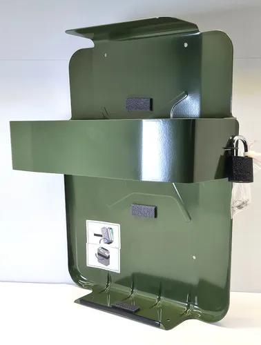 GELG Kanisterhalterung für Metall Benzinkanister 20 Liter Grün / Oliv (RAL 6003)