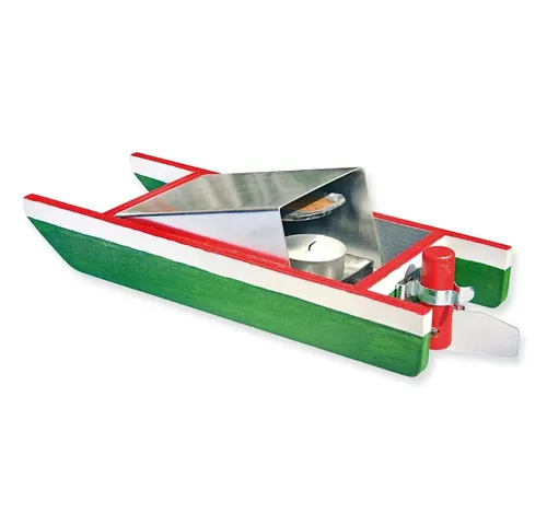 matches21 HOME & HOBBY Knatterboot Bausatz Kinder ab 12 Jahren Holzbaukasten