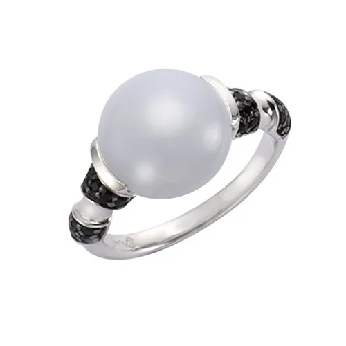 Jamelli Damen Ring 925/- Sterling Silber mit Calcedon in Weiß - Eleganter Damenring aus 925/- Sterling Silber, filigran verarbeitet und angenehm zu tragen – der perfekte Blickfang und ein ideales Geschenk für besondere Anlässe.