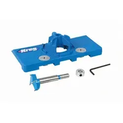 KREG Concealed Hinge Jig - Bohrschablone für Topfscharniere Ø 35 mm - Präzise Bohrschablone für Möbelbau und Schranktüren, sorgt für einfache und genaue Montage von Topfscharniere.