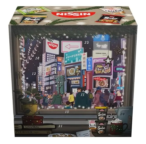 Nissin Instant Noodle Adventskalender 2025 – 24 Sorten Instant-Nudeln