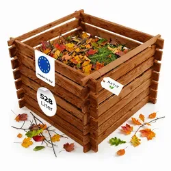 Holzkomposter aus Lärchenholz 100x100 cm