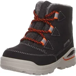 Ricosta Schnür-, Zug- und Schnallenstiefel in grau, Gr. 22 - Robuste Jungen Stiefel aus pflegeleichtem Synthetik, ideal für aktive Kinder. Mit rutschfester Gummisohle für Sicherheit und weichem Innenfutter für hohen Tragekomfort.