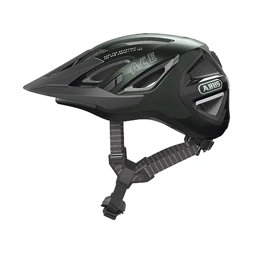 Abus Urban-I 3.0 Ace Fahrradhelm - Moss Green (L 56-61 cm) - Fahrradhelme, sicherer Kopfschutz für Straßenradsport, mit Hartschale und EPS-Material für optimale Sicherheit und Komfort.