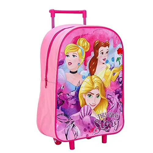 Faltbarer Trolley für Kinder, Handgepäck, Rucksack für Schule, Reisen, Urlaub, princess, Einheitsgröße, Kinder-Trolley Handgepäcktasche