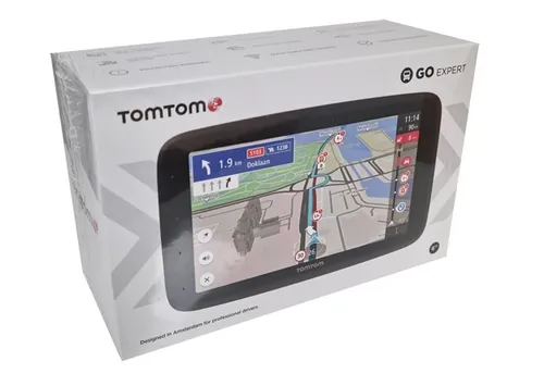 TomTom Go Expert Plus 6 Welt - LKW-Navi mit 6 Zoll Display, individuelle Fahrzeugprofile und sprachgesteuerte Navigation für sicheres Fahren