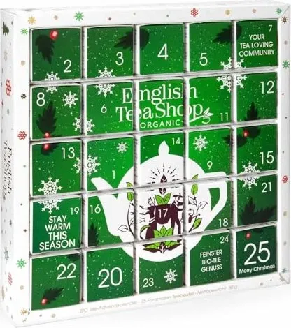 English Tea Shop Grüner Adventskalender Puzzle 48 g, 25 Stück bio ETS25, 25 Stück