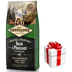 CARNILOVE Adult Ente & Fasan 12kg - Überraschung für Ihren Hund - Hochwertiges getreidefreies Hundefutter für alle Rassen und Größen, reich an hochwertigen Proteinen und ideal für eine ausgewogene Ernährung.