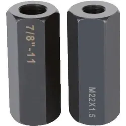 KS Tools Gewindeadapter 7/8, 2-tlg. - Vielseitige Gewindeverbindung - Abzieher für präzise Gewindeadapter 7/8' x 11 und M22x1,5, ideal für Werkstätten und Heimwerkerprojekte.