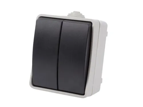 Perel Zuverlässiger Doppelschalter Für Den Außenbereich, Ip54