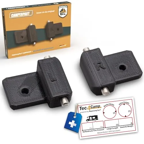 MaJoCompTec® CAMPERPART Ersatz Gelenk für REMIfront IV in schwarz von MaJoCompTec