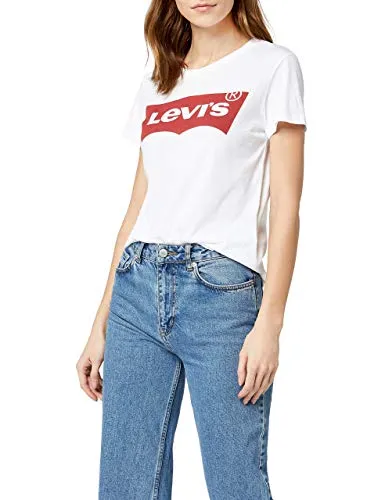 Levi's Damen The Perfect Tee T-Shirt Batwing White, XS - T-Shirts für Damen, aus hochwertiger Baumwolle für ultimativen Komfort und zeitlosen Style.