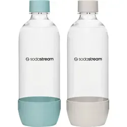 SodaStream Flaschen Blau/Beige, 2 Stück, 1L