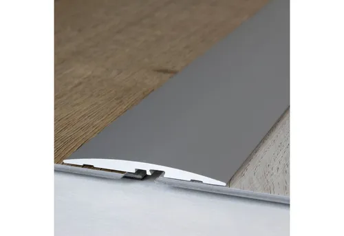PROVISTON Übergangsprofil Aluminium, 60 x 4 x 1000 mm, Silber, Übergangsschiene Bodenprofil