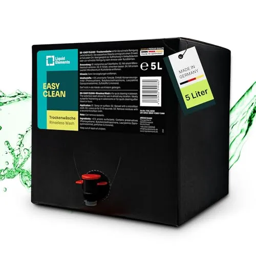 Liquid Elements – Easy Clean Trockenwäsche 5000 ml – ohne Wasser Auto waschen – Waterless Car Cleaner für außen – Trockenreiniger für eine schnelle, schonende & gründliche Lackpflege