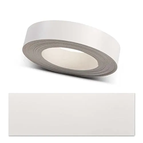 ben+camilla.com Kantenumleimer zum Aufbügeln | Weiß 17 mm x 10 m Rolle (matt glatt) | Premium Qualität für professionelle Ergebnisse | Kantenschutz