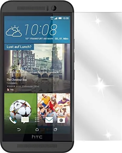 dipos I 2X Schutzfolie klar kompatibel mit HTC One M9 Folie Displayschutzfolie