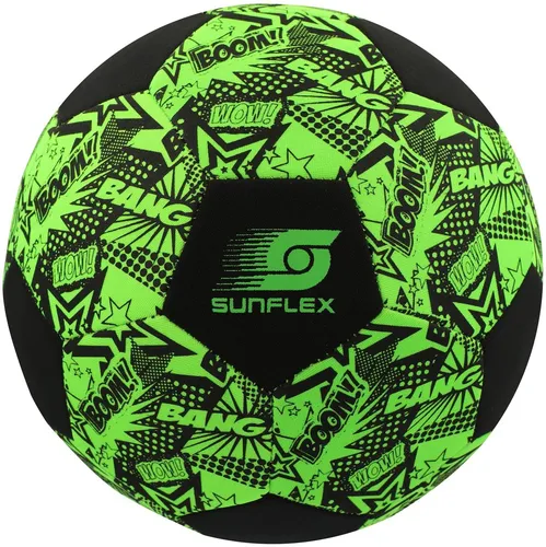 Sunflex Fussball Neopren (Große 5) Funky Boom grün - 1 Ball in grün von SUNFLEX
