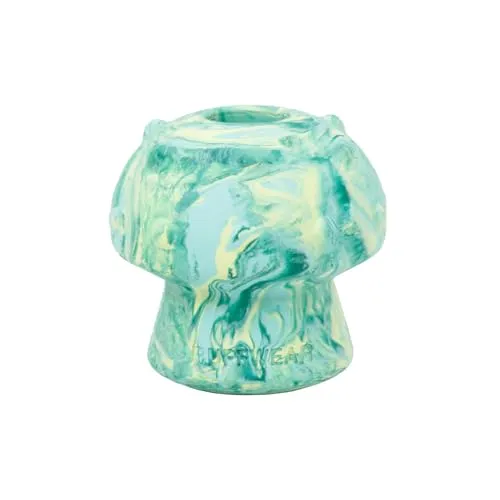 RUFFWEAR Fliegenpilz-Hundespielzeug, interaktives Kauspielzeug für Hunde, haustiersicherer Hundeleckerli-Spenderball, Robustes Naturlatex-Gummispielzeug für Erwachsene und Welpen, Moosgrün