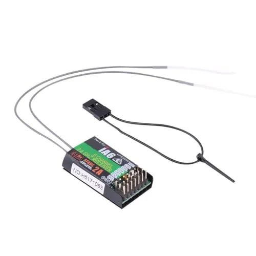 Dilwe RC-Empfänger, FS-IA6 6-Kanal-2,4-GHz-Frequenzempfänger für FS-I6, Nicht mehr als 20 dBm ÜbertragungsleistungZubehör für Modellflugzeuge