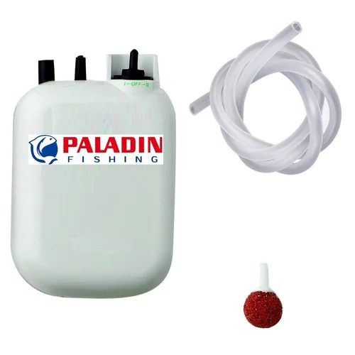 Paladin Köderfischpumpe 2 Stufen Sauerstoffpumpe mit Ausströmstein & Schlauch