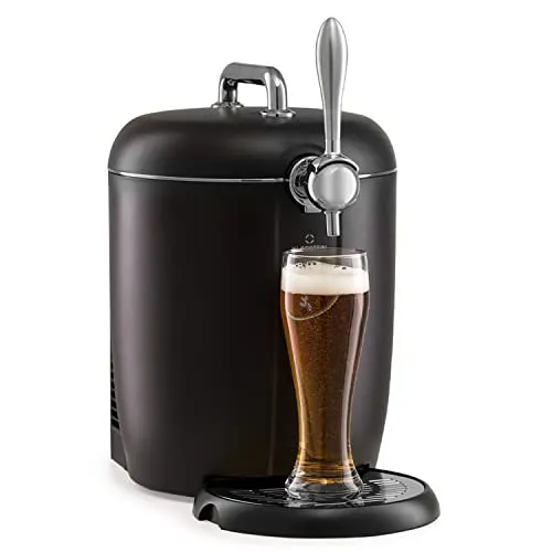 Klarstein 6L Bier Zapfanlage mit Kühlung - Zapfanlage für kaltes Bier, mit Temperaturregelung 3-12°C und LED-Anzeige für optimalen Genuss zu Hause.