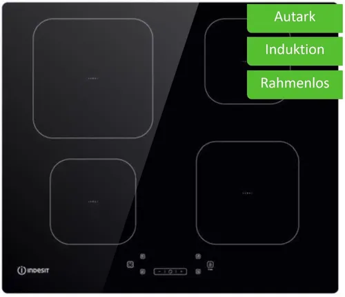 Indesit IIH60Q4SNE Induktionskochfeld 60 cm