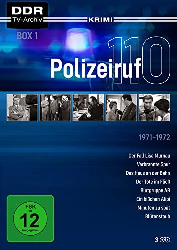 Studio Hamburg DVD Polizeiruf 110 Box 1 - TV-Krimi-Box mit spannenden Folgen, ideal für Fans von Polizeiruf 110, ab 12 Jahren geeignet.