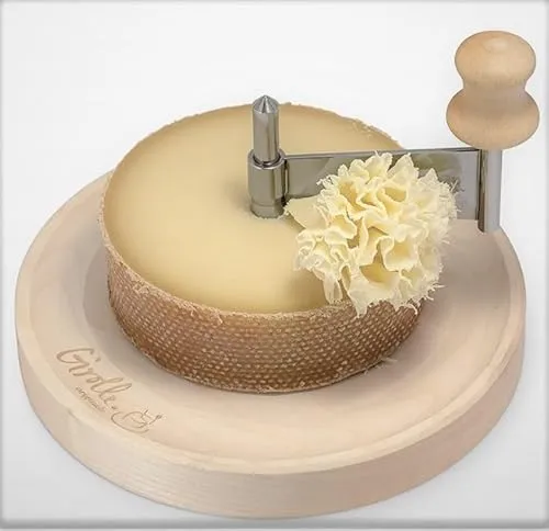 mini ORIGINAL LA GIROLLE Ahorn-Holz Käsehobel für Tête de Moine - Kompakter Käsehobel aus 100% FSC-zertifiziertem Ahornholz, ideal für kleine Kühlschränke und unterwegs. Perfekt für das Aroma von Tête de Moine und Ergänzung mit Frischehaube empfohlen.