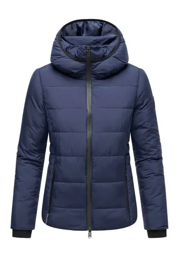 MARIKOO Damen Winterjacke N025 - Steppjacke mit gefüttertem Kragen - Funktionsjacken mit warmem Fleecestoff, ideal für kalte Tage. Hochwertige Verarbeitung und viele praktische Taschen sorgen für Komfort und Stil.
