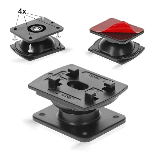 Gelenksockel Swivel Mount 2 mit Kugelgelenk Größe 30mm x 50mm x 40mm ( Baugleich zu HR-Art.Nr.: 1536 / 57510011 ) schraub + klebbar