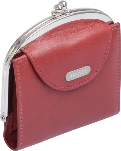 GlücksNugget Geldbörse Wortmann Da-Knipsbörse Avance - Kirschrot, stilvolle Damen-Geldbörse mit praktischem Knipsverschluss und modernem Design