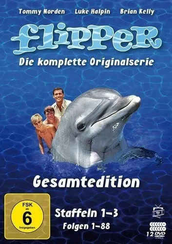 Flipper Gesamtedition - Die komplette Originalserie (Staffeln 1-3) - Filme – Erleben Sie die Abenteuer von Flipper in der vollständigen Sammlung auf 12 DVDs, ideal für die ganze Familie!