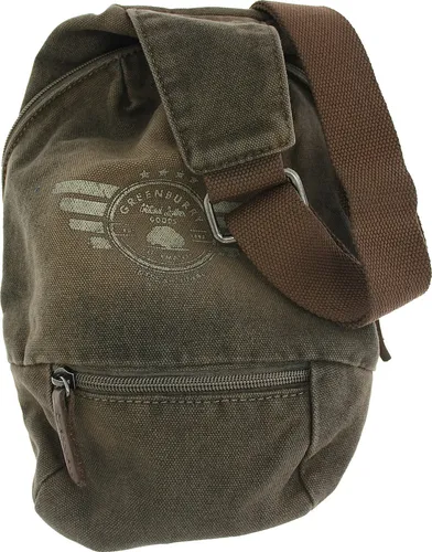 Greenburry Vintage Umhängetasche Braun 30x4x20cm - Hochwertige Umhängetasche mit 1 Hauptfach und 2-Wege-Reißverschluss, ideal für den täglichen Gebrauch und stilvolle Aufbewahrung.
