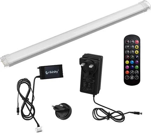 Vicco LED-Lichterkette, Weiß, 400 cm - Stilvolle LED-Lichterkette für kreative Raumgestaltungen. Mit dimmbarem RGB-Farbraum und warmweißem Licht schafft sie einzigartige Atmosphären. Flexibel einsetzbar und einfach zu montieren – ideal für jeden Raum!