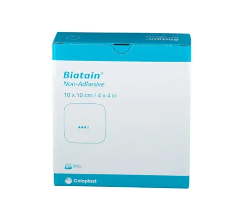 Biatain Schaumverband 10x10 cm - nicht haftend, 10 Stück - Spezialverband für sanfte Wundversorgung, ideal für empfindliche Haut und schmerzarme Anwendung, Kategorie: Sonstige