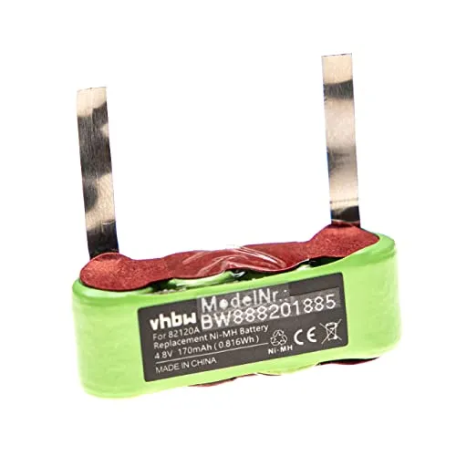 vhbw Akku kompatibel mit HP HP-41, HP-41CV, HP-41CX Taschenrechner (170mAh, 4,8V, NiMH)