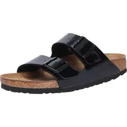 Birkenstock Arizona Patent Etroite - 38 EU - Wanderschuhe mit eleganten Sandalen im braunen Lederdesign, ideal für Komfort und Stil bei Outdoor-Aktivitäten.