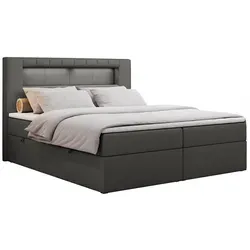 Boxspringbett 160x200 mit LED Kopfteil