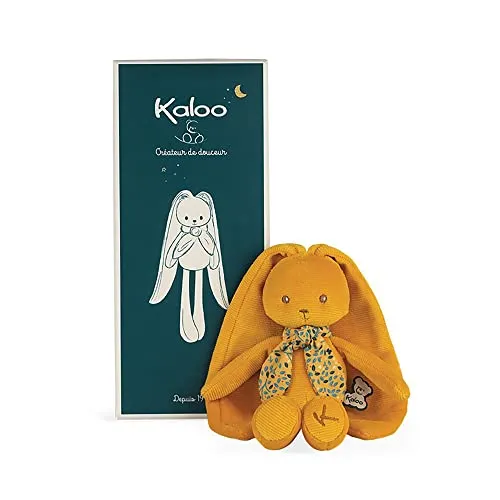 Kaloo Lapinoo Pantin Lapin - Ockerfarbener Babyplüsch Hase - Stofftiere & Teddybären - Sehr weiches Schmusetuch Hase, ideal für Neugeborene, in schöner Geschenkbox, ab Geburt geeignet.