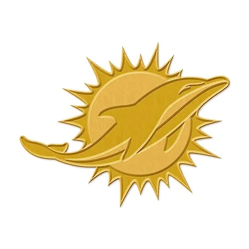 NFL Universal Schmuck Caps PIN GOLD Miami Dolphins