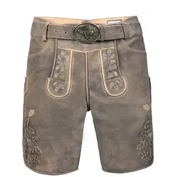 Edelnice Trachtenmode Kurze Wildbock Lederhose Kare grau von Edelnice Trachtenmode